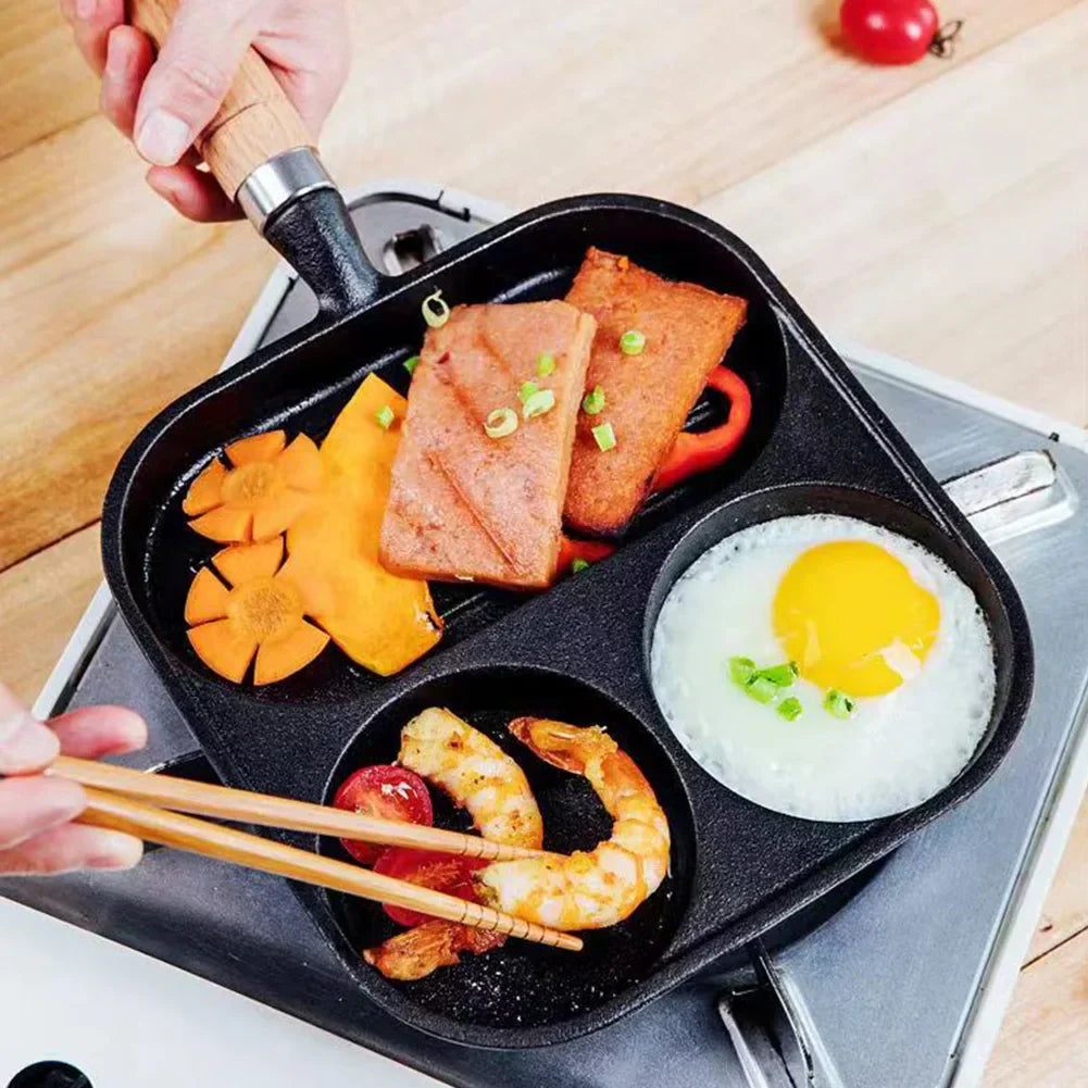 Non-Stick 3-Pocket Morning Frying Pan