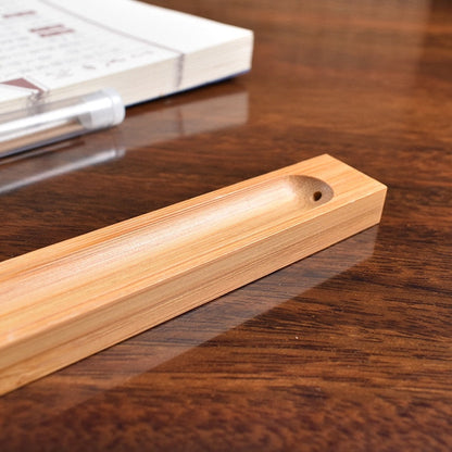Natural Wood Incense Stick Holder for Home Aromatherapy