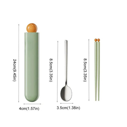 Compact Travel Chopstick Utensil Kit