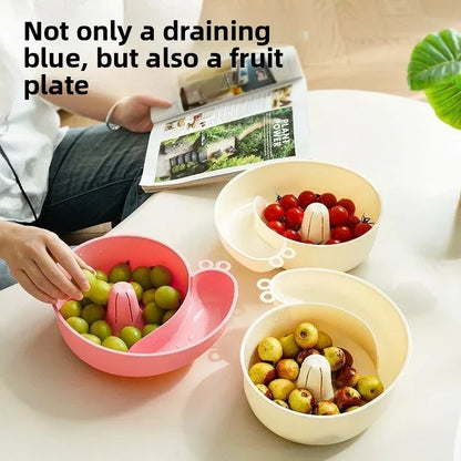 Easy Clean Kitchen Veggie Rinse Bowl