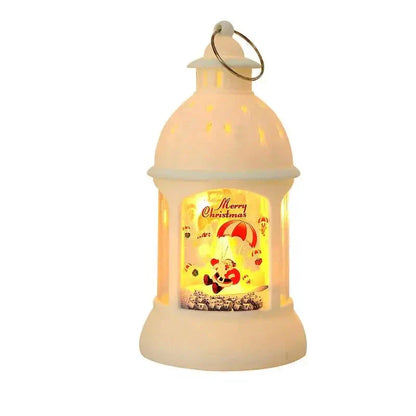Festive Holiday LED Santa Lanterns