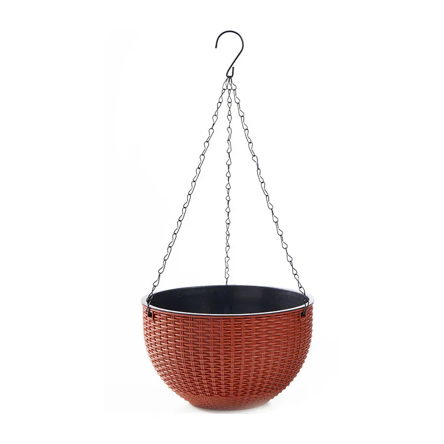 Bohemian Rattan Hanging Planter Basket