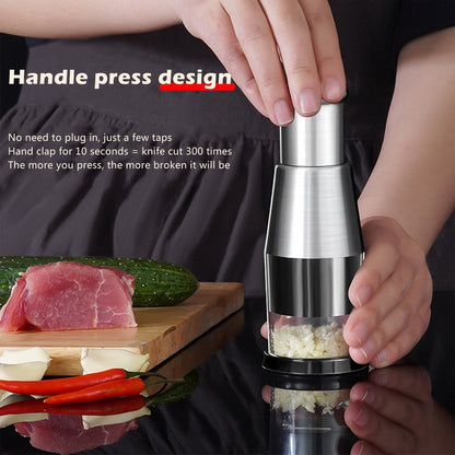 Compact Manual Kitchen Food Chopper Cutter