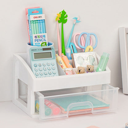 Compact Office Desk Storage Container Box