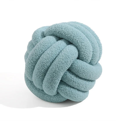Soft Sheepskin Throw Pillow Ball Accent