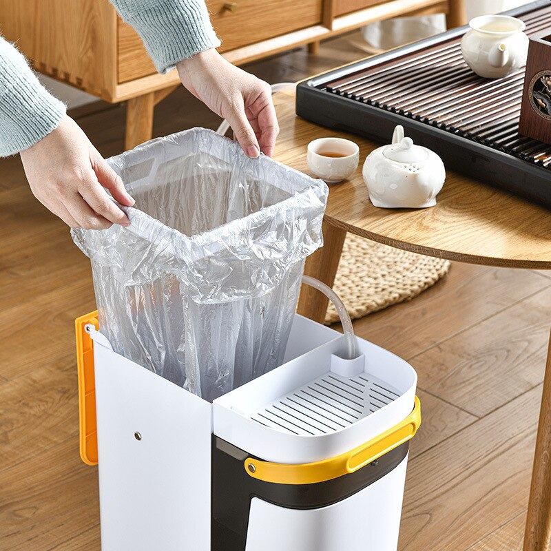 Dual Compartment Kitchen Trash Recycling Bin