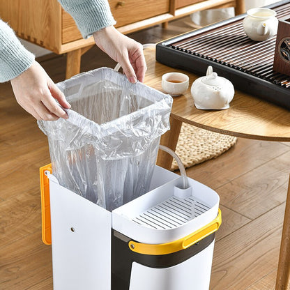 Dual Compartment Kitchen Trash Recycling Bin