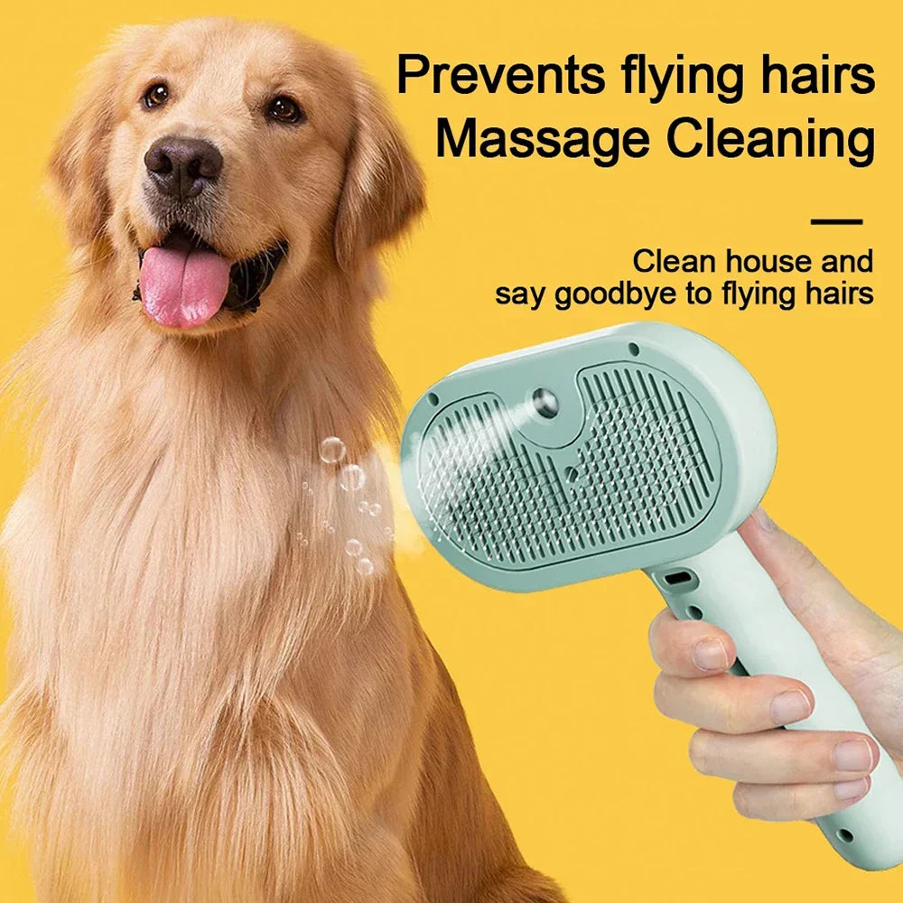 Pet Grooming Spray Brush for Fresh Coat