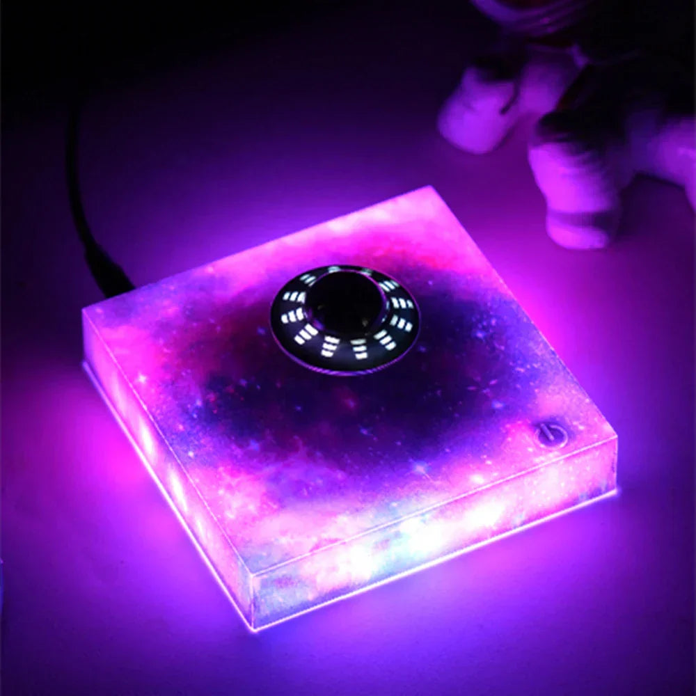 Floating LED Space Ship Night Light Lamp