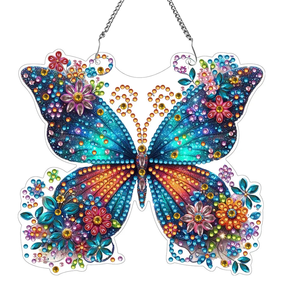 Colorful Diamond Painting Butterfly Pendant Decoration
