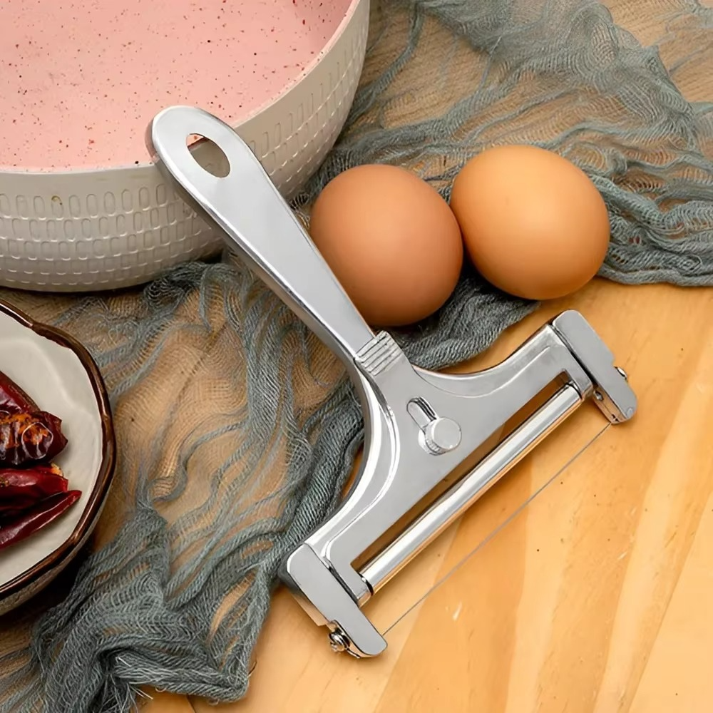 Yeezlab | Deluxe Metal Cheese Cutter with Adjustable Slice Thickness
