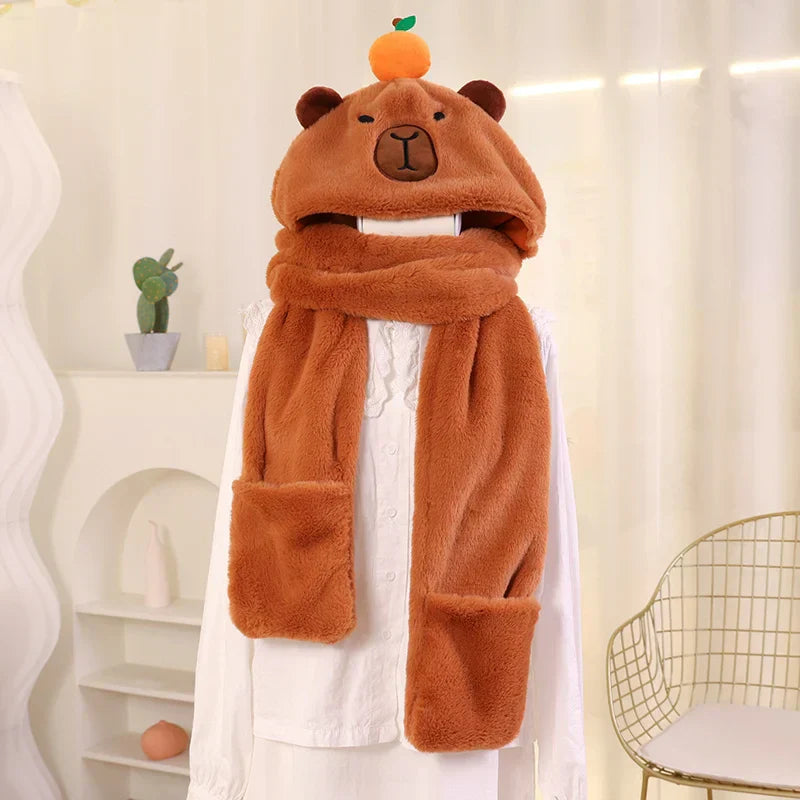 Cozy Plush Kid's Fun Animal Gloves