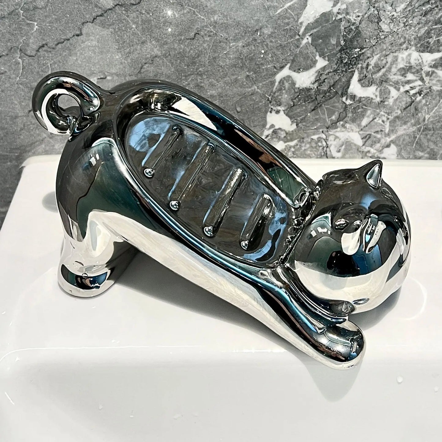 Flexible Cat Shaped Soap Dish