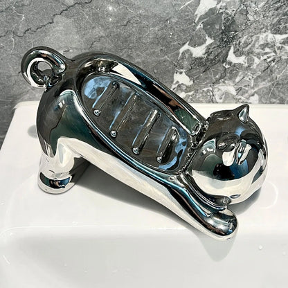 Flexible Cat Shaped Soap Dish