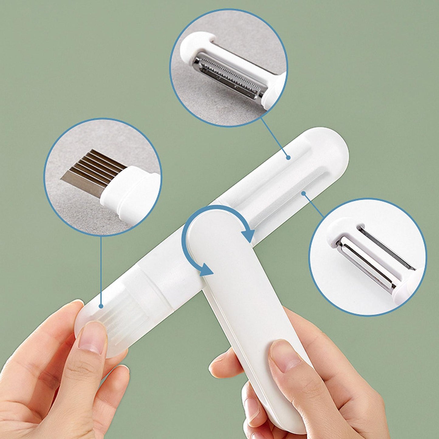 Easy 3-in-1 Kitchen Vegetable Peeler Tool