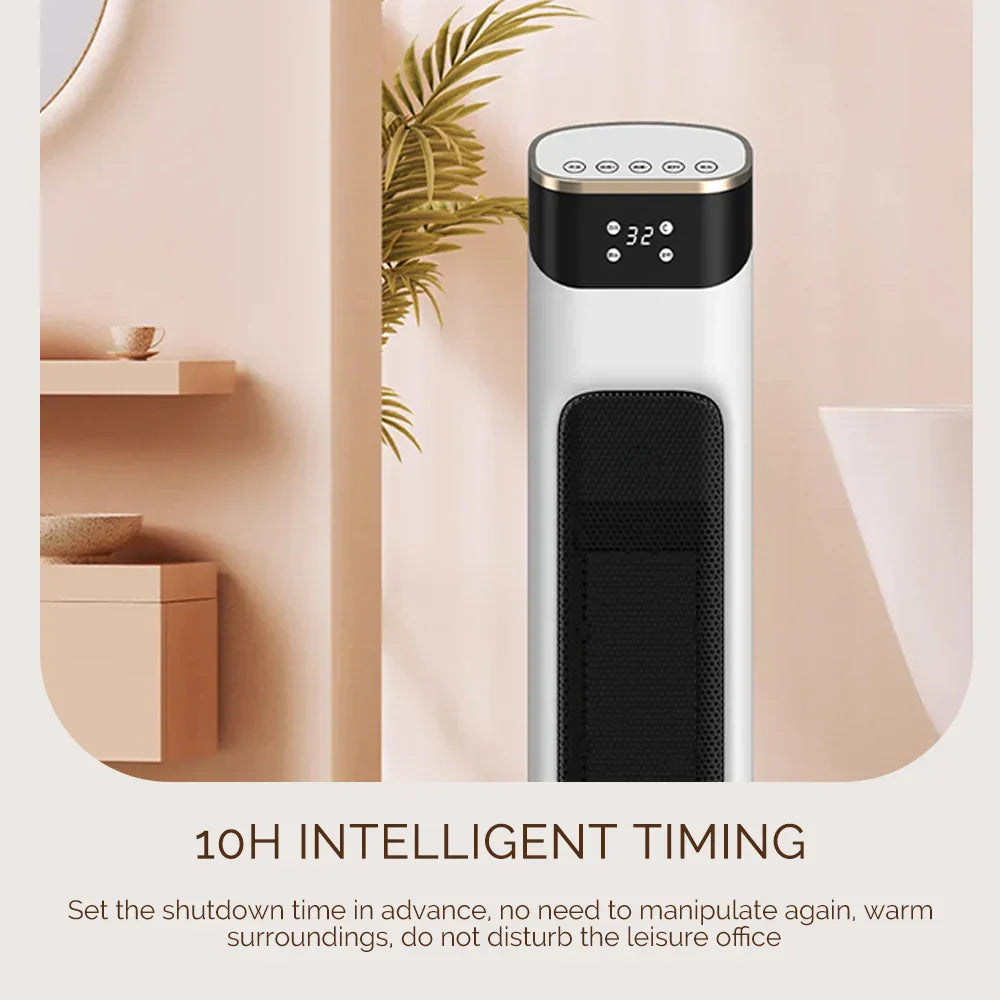 Compact Electric Space Heater with Remote and Timer