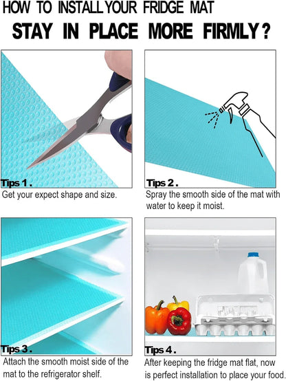 Fridge Shelf Liners | Non-Slip BPA-Free Mats