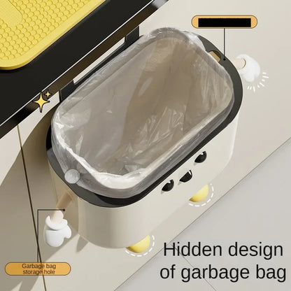Funny Expressions Wall Mount Trash Can