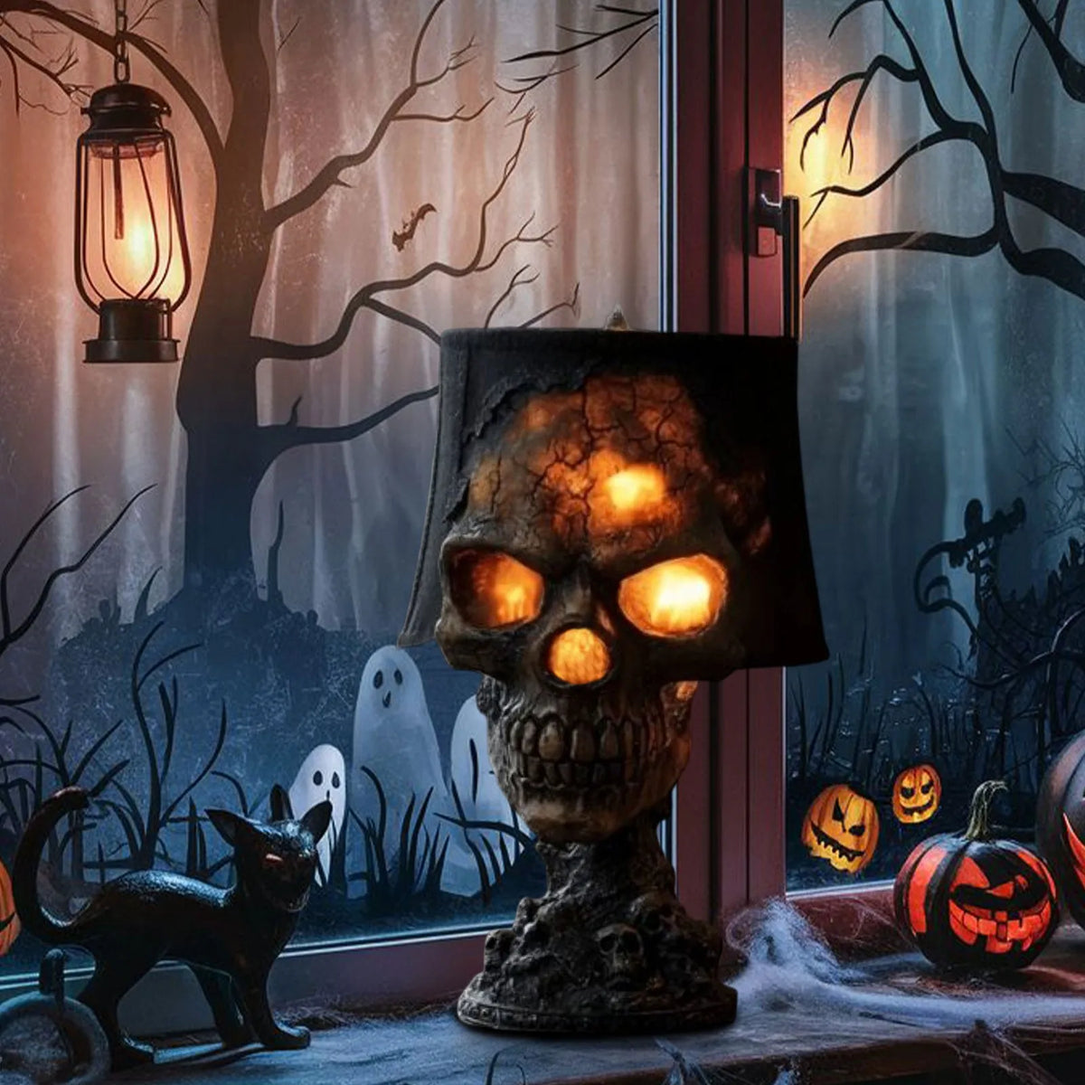 Spooky Skull Table Lamp LED Light