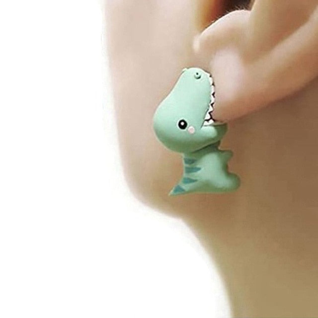 Fun Animal Face Cartoon Stud Earrings - Yeezlab