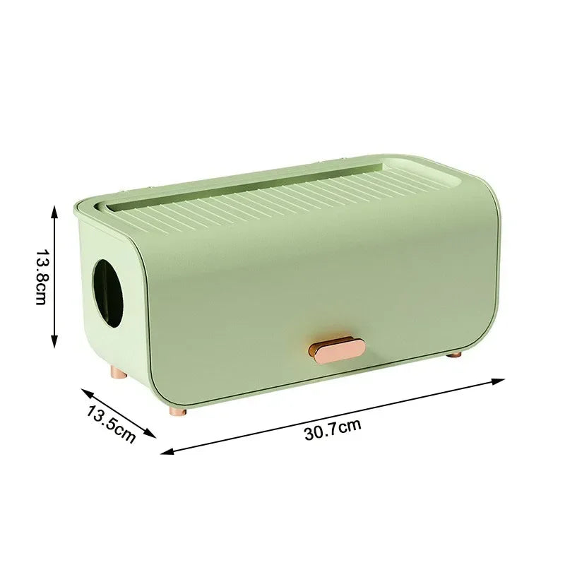 Compact Cable Organizer Box with Lid