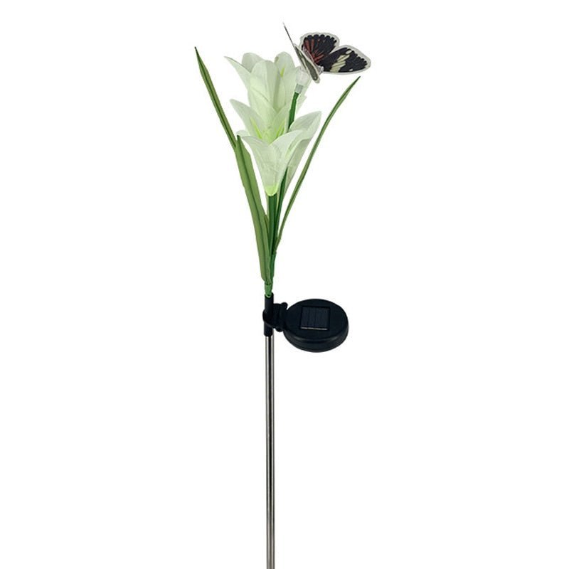 Solar Powered Garden Flower Lamp