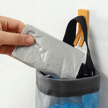 Space-Saving Plastic Bag Holder