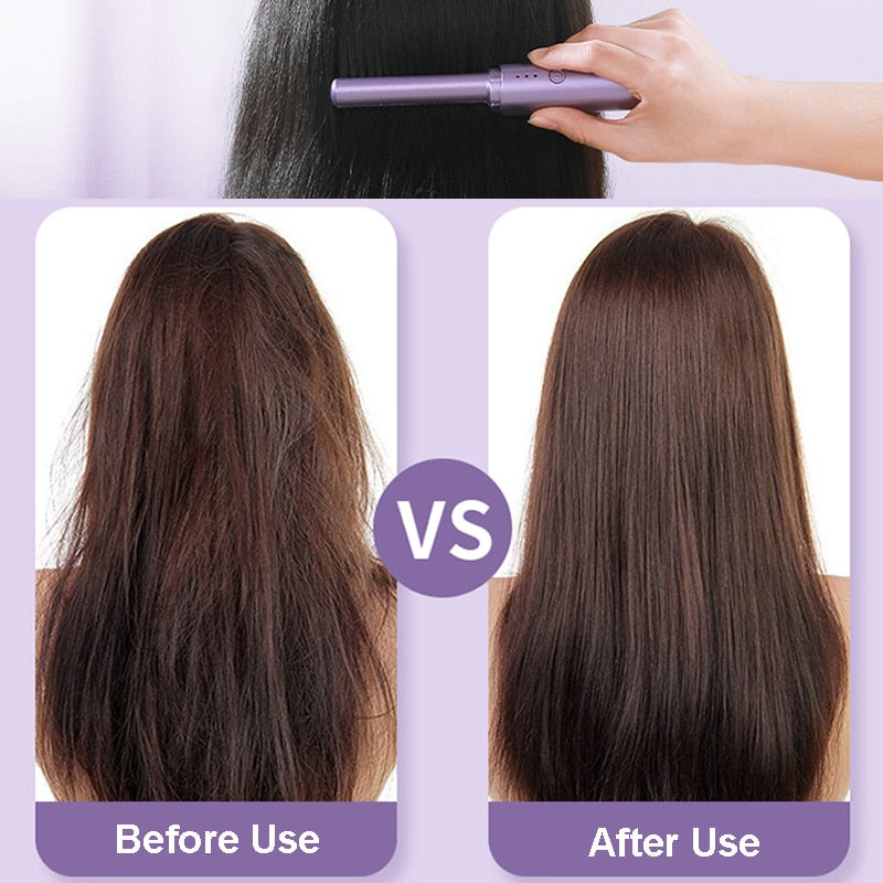 Fast USB Heated Hair Straightening Comb