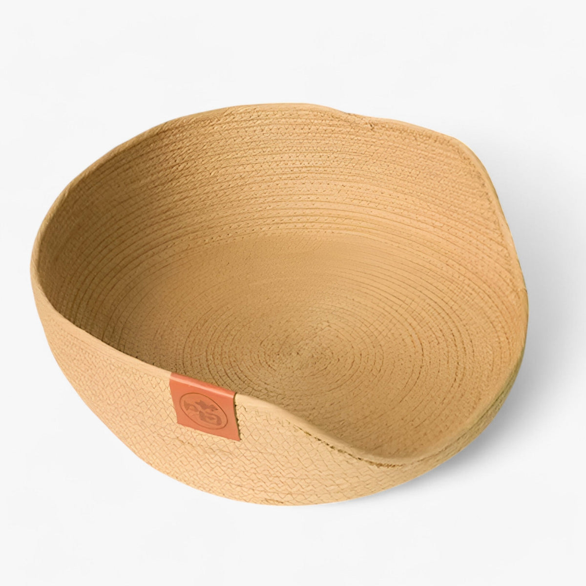 Handwoven Bamboo Pet Bed with Cushion – Rattan Cat and Small Dog Basket