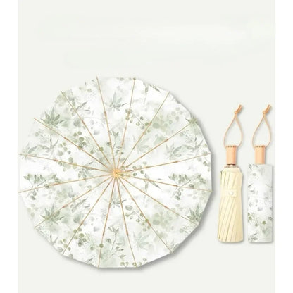 Natural Bamboo Artistic Walking Umbrella