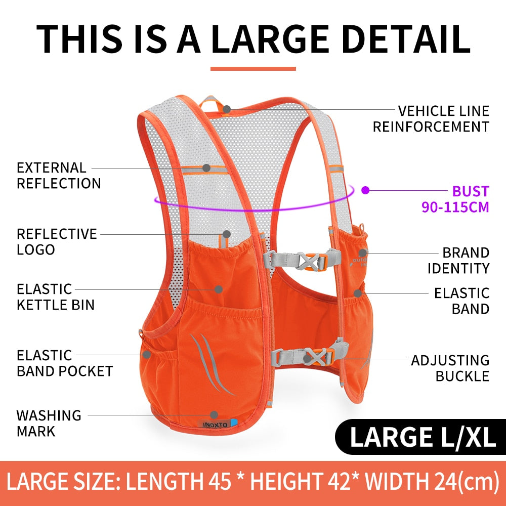 Lightweight Airflow Trail Running Backpack Vest