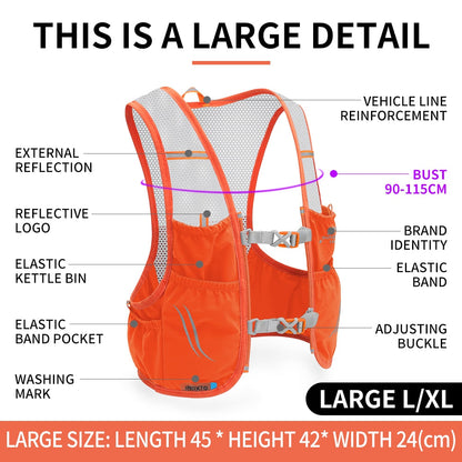 Lightweight Airflow Trail Running Backpack Vest