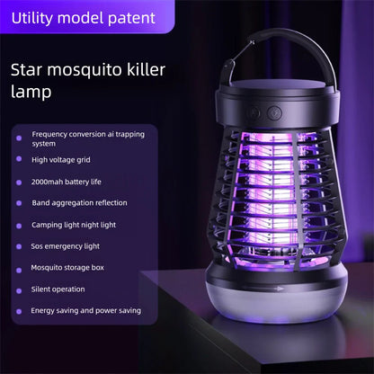 Portable 4-in-1 Camping Lamp with Bug Zapper - Yeezlab