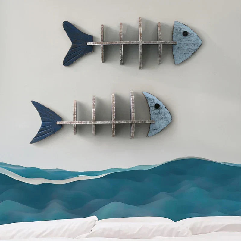 Rustic Wooden Wall Shelf
