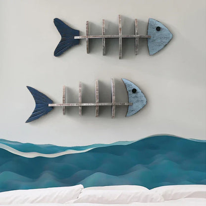 Rustic Wooden Wall Shelf