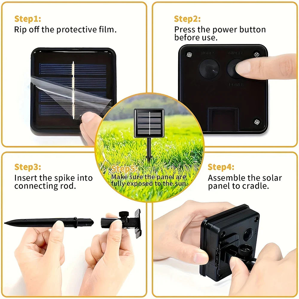 Outdoor Solar Powered String Lights Waterproof