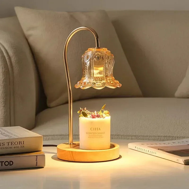 Petite Floral Soft Glow Candle Lamp - Yeezlab