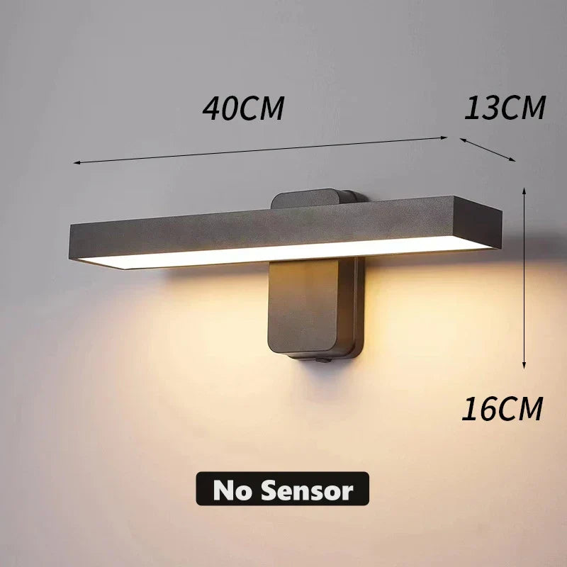 Outdoor Motion Sensor LED Wall Lamp Adjustable