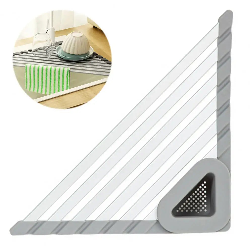 Non-Slip Corner Sink Shelf Organizer Rack