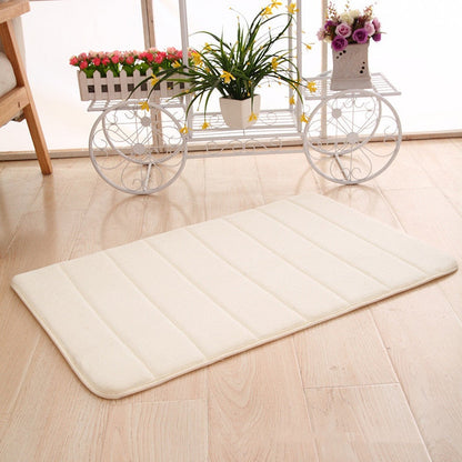 Plush Memory Foam Bath Mat with Anti Slip Bottom