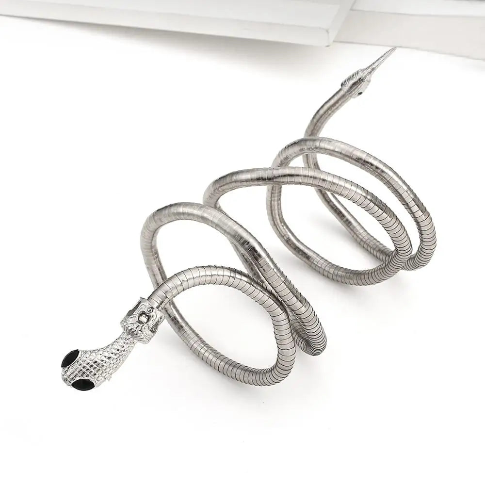 Edgy Snake Chain Double Layer Necklace