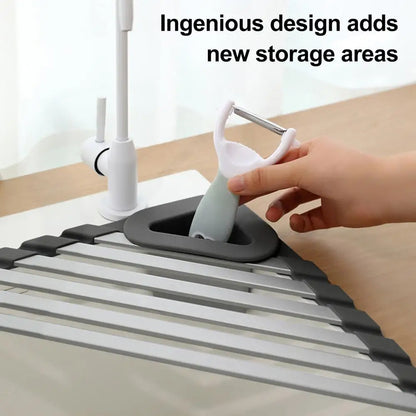 Non-Slip Corner Sink Shelf Organizer Rack