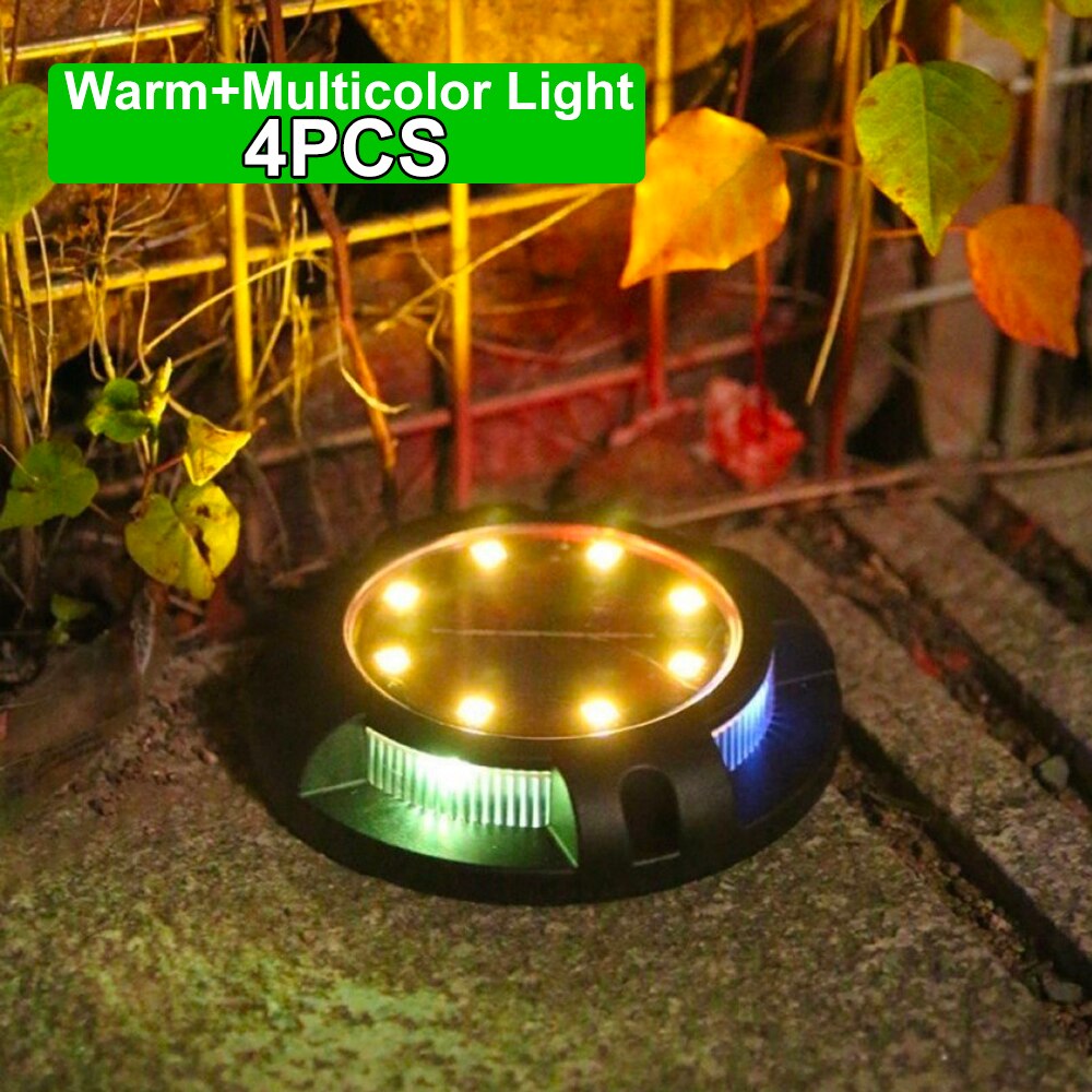 Green Solar Powered Garden Lamp