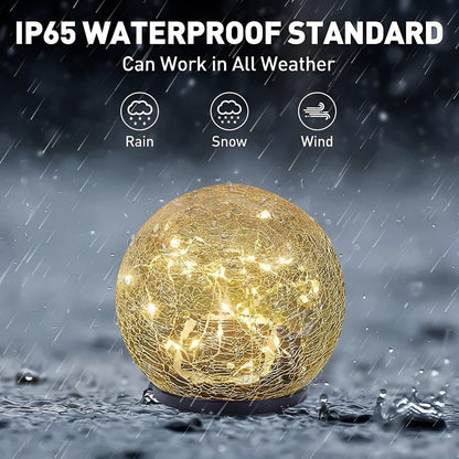 Solar Powered Garden Lamp Warm White LED Waterproof