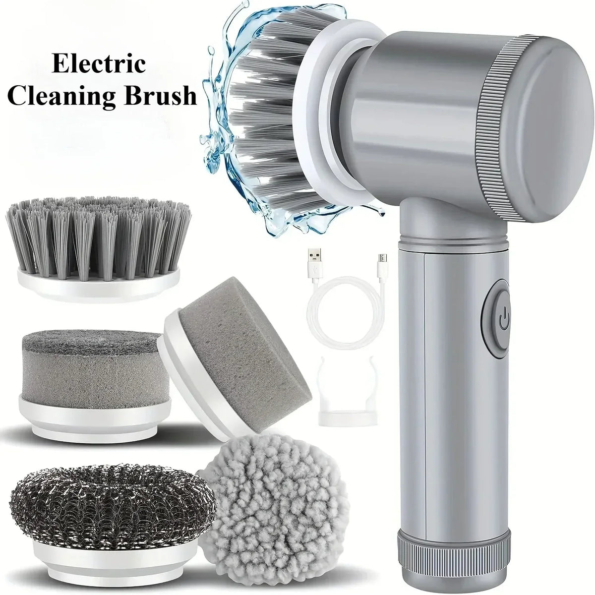 Powerful Cordless Bathroom Cleaner Scrubber
