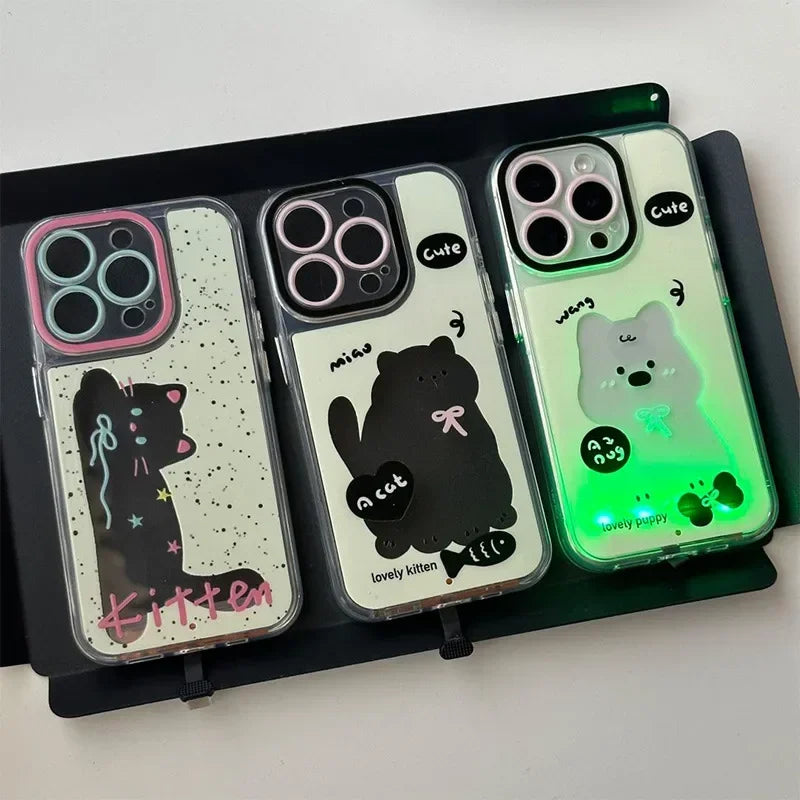 Fun Neon Dog iPhone Case