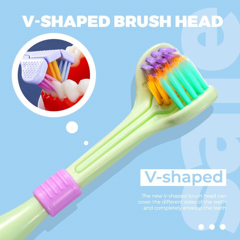 Gentle 3-Sided Toothbrush for Sensitive Teeth