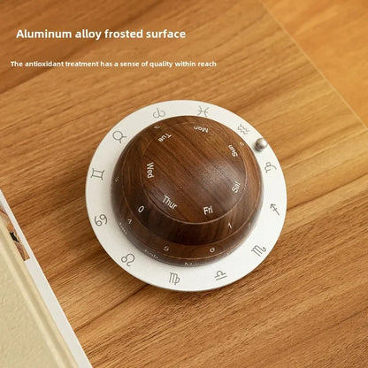 Simple Wooden Desk Calendar Clock