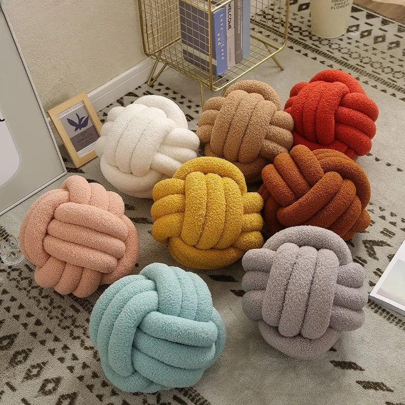 Soft Sheepskin Throw Pillow Ball Accent - Yeezlab