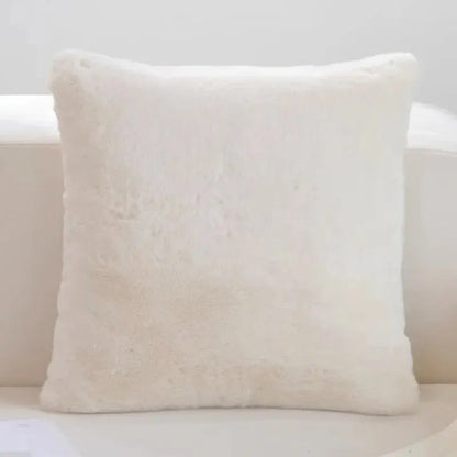 Plush Faux Fur Cushion Cover for Modern Homes